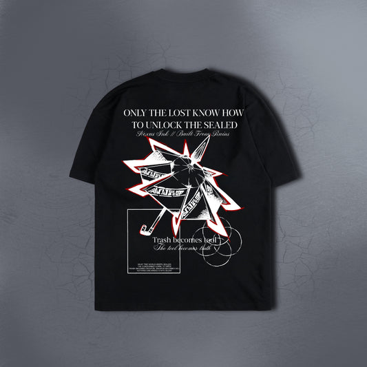 TRASH BECOMES TOOL BLACK TEE