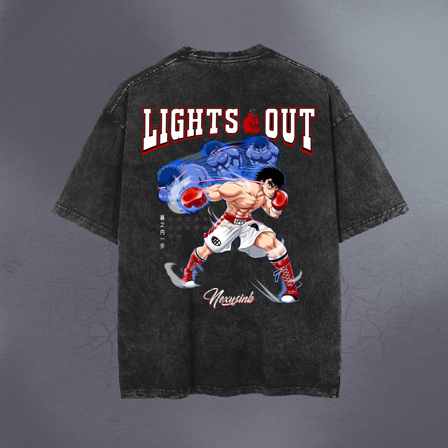 IPPO LIGHTS OUT 2 SIDED VINTAGE TEE