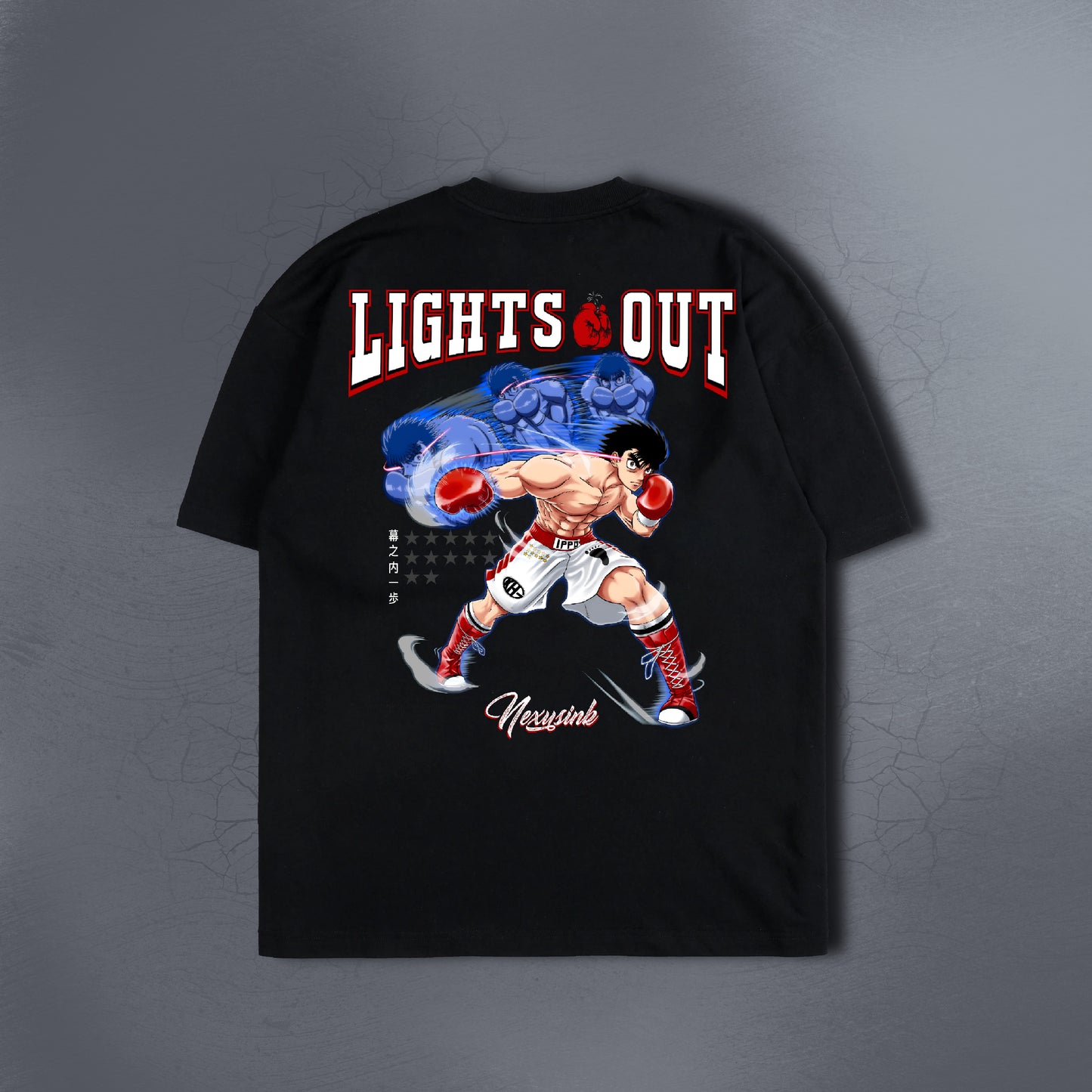 IPPO LIGHTS OUT BLACK TEE