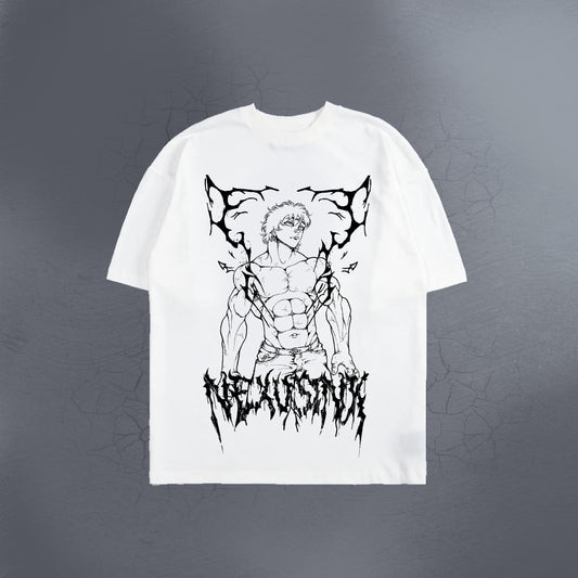 BUILT BY DAMAGE WHITE TEE