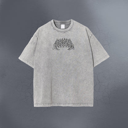 EYES OF GOD ACID WASHED GRAY TEE