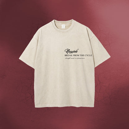 NO CURSE NEEDED BEIGE TEE
