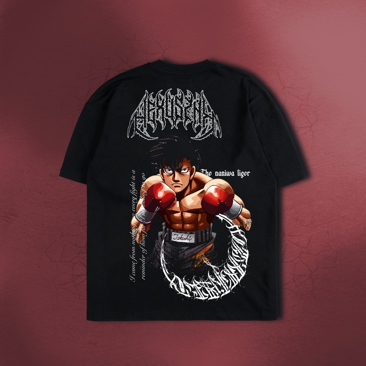 ROCKY OF NANIWA BLACK TEE