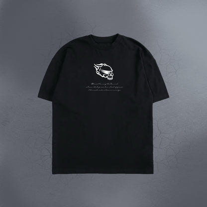 YING AND YANG BLACK TEE