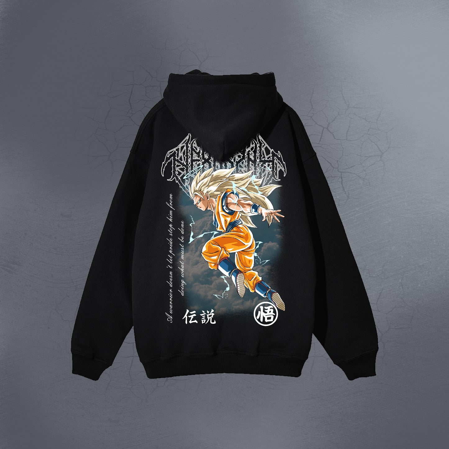 WEIGHT OF THE FUTURE BLACK  ZIP UP HOODIE