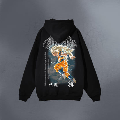 WEIGHT OF THE FUTURE BLACK  ZIP UP HOODIE