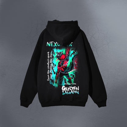 CORE BLACK ZIP UP HOODIE