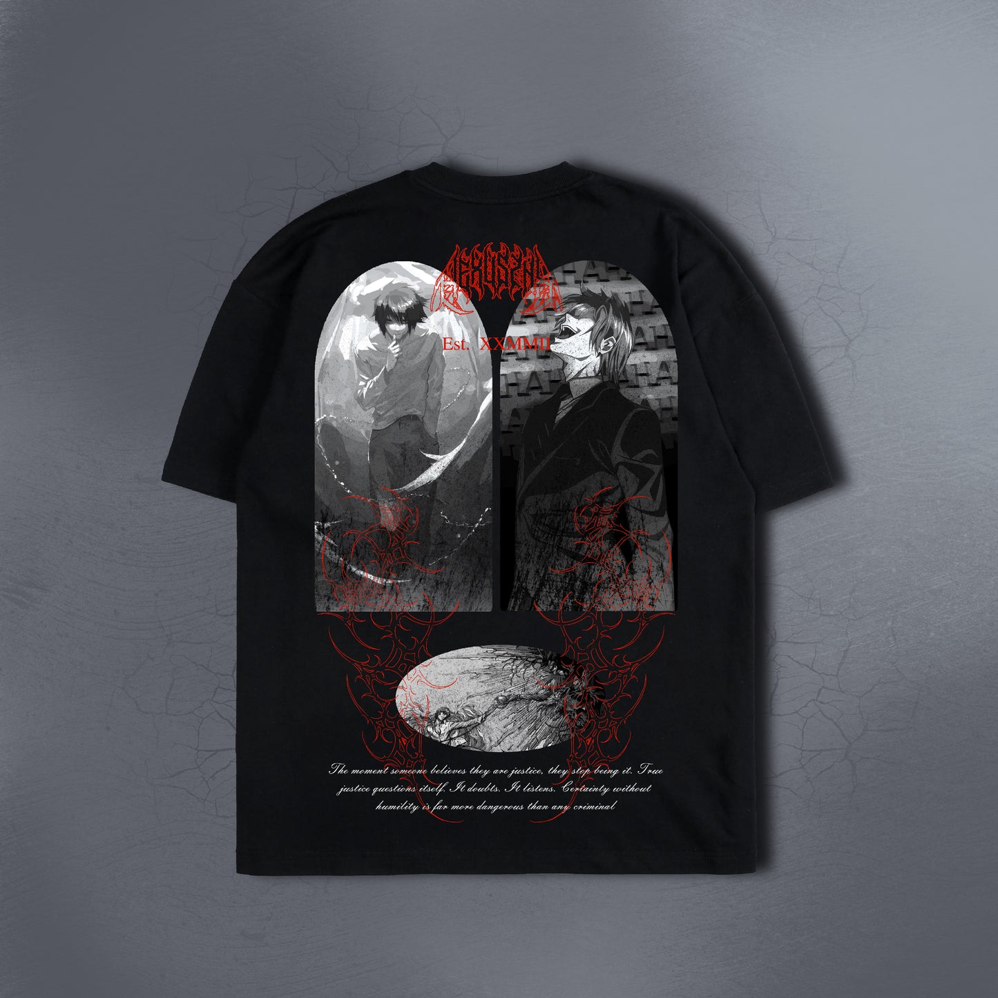 ORDER VS REASON BLACK TEE