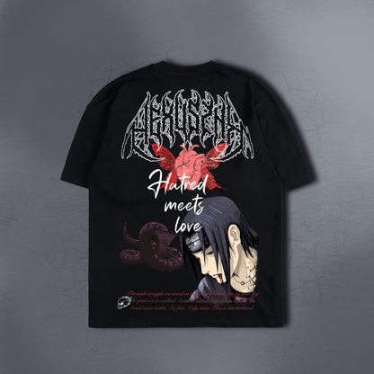 HATRED MEETS LOVE BLACK TEE