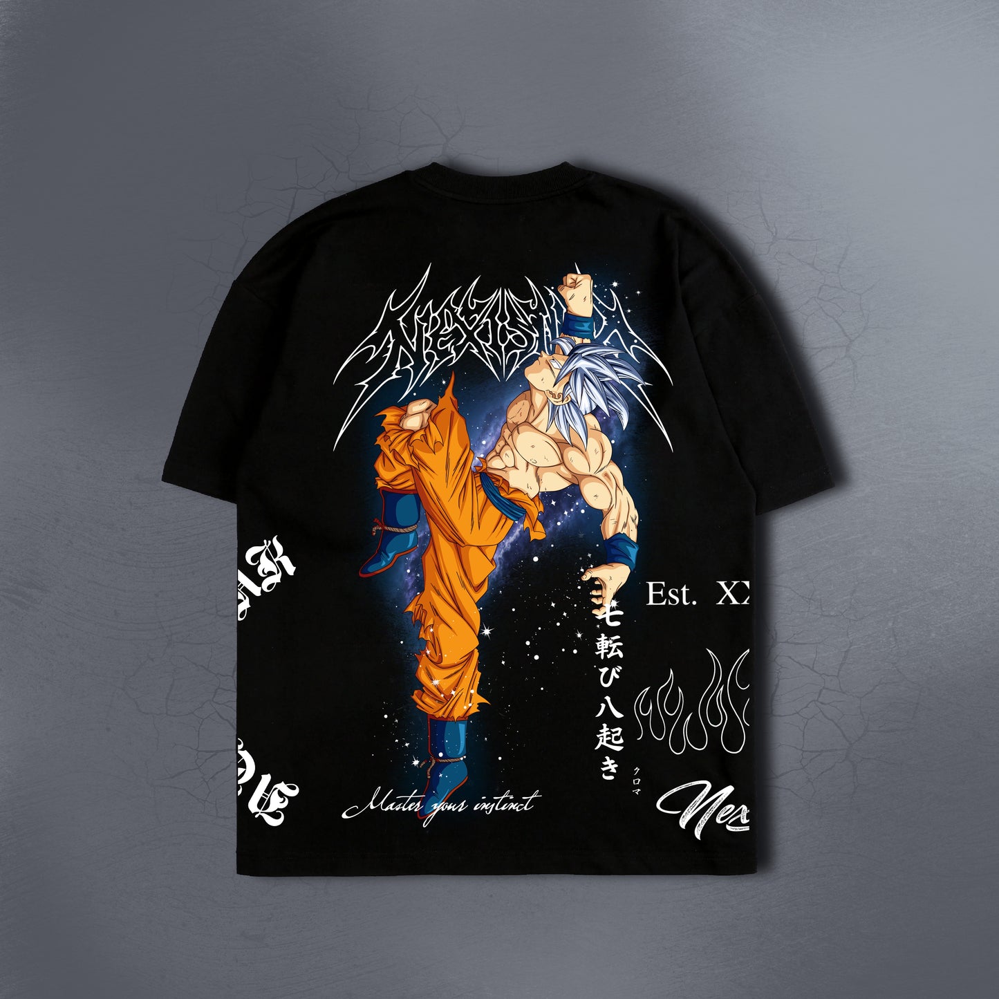 MASTER YOUR INSTINCT BLACK TEE