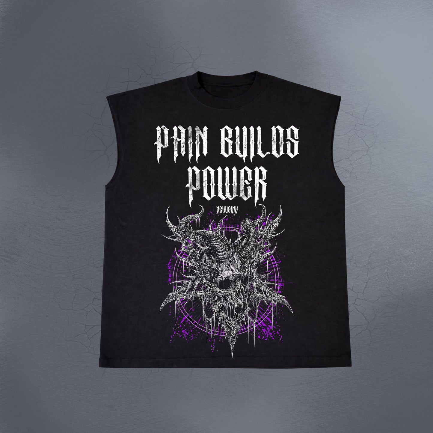 PAIN BUILDS POWER CUTOFF BLACK