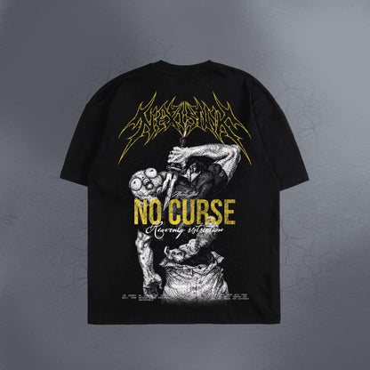 NO CURSE BLACK TEE