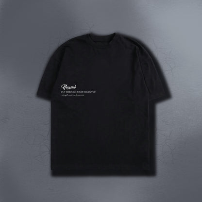 NO CURSE BLACK TEE