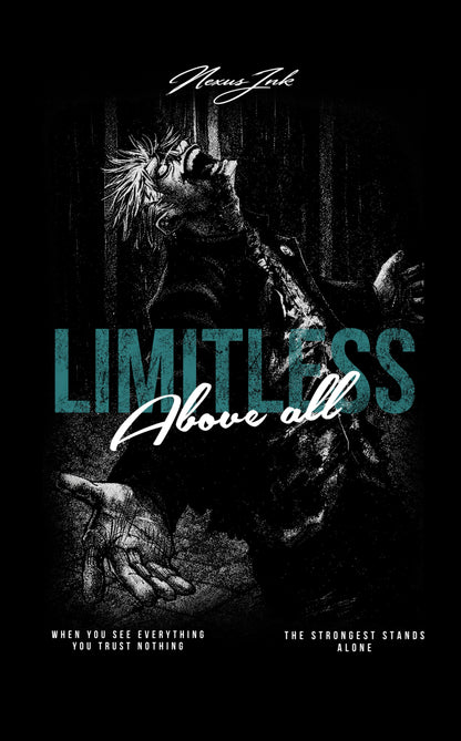 LIMITLESS DISTRESSED BLACK TEE