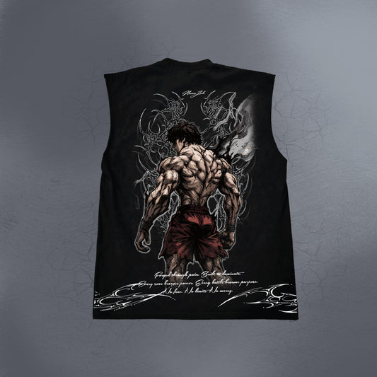 ABSOLUTE STRENGTH BLACK CUTOFF TEE