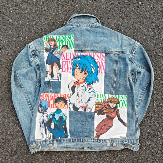 NEON GENESIS EVANGELION V2 BLUE JEAN JACKET