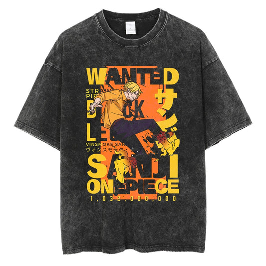 WANTED SANJI VINTAGE TEE