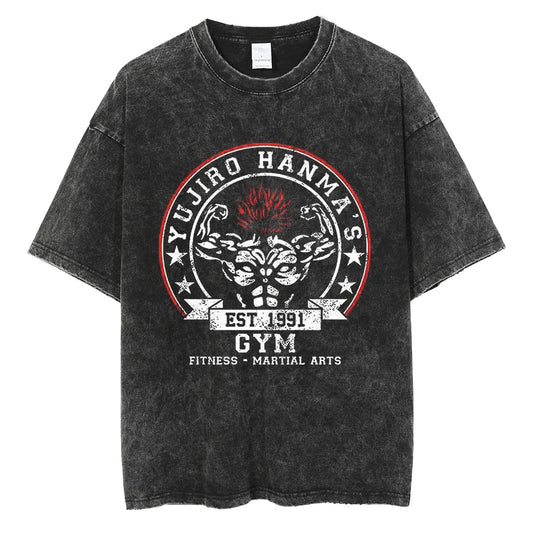 YUJIRO HANMA'S GYM VINTAGE TEE