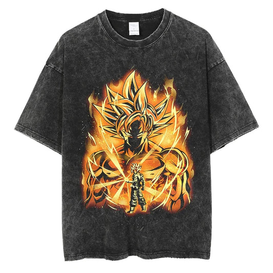 GOLDEN GOKU VINTAGE TEE