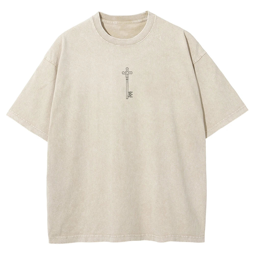 ATTACK ON TITAN 2 SIDED BEIGE TEE
