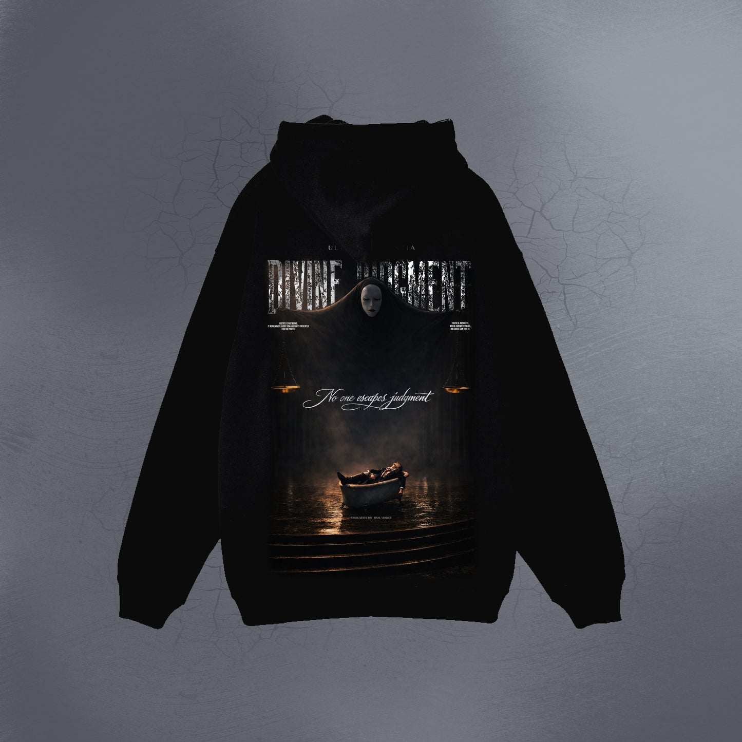 DEADLY SENTENCE BLACK ZIP UP HOODIE