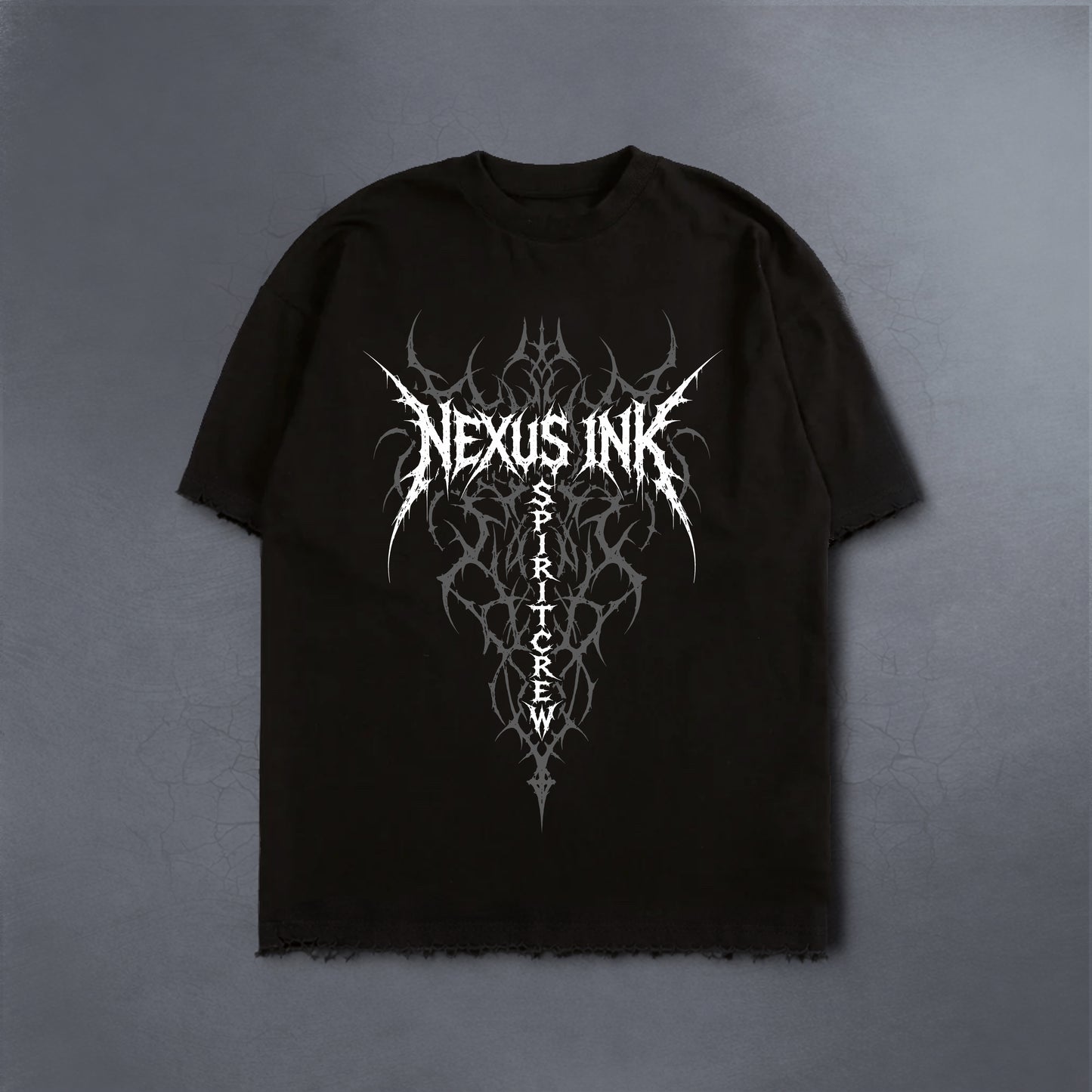 HUMANITY'S STRONGEST SOLDIER BLACK DISTRESSED TEE