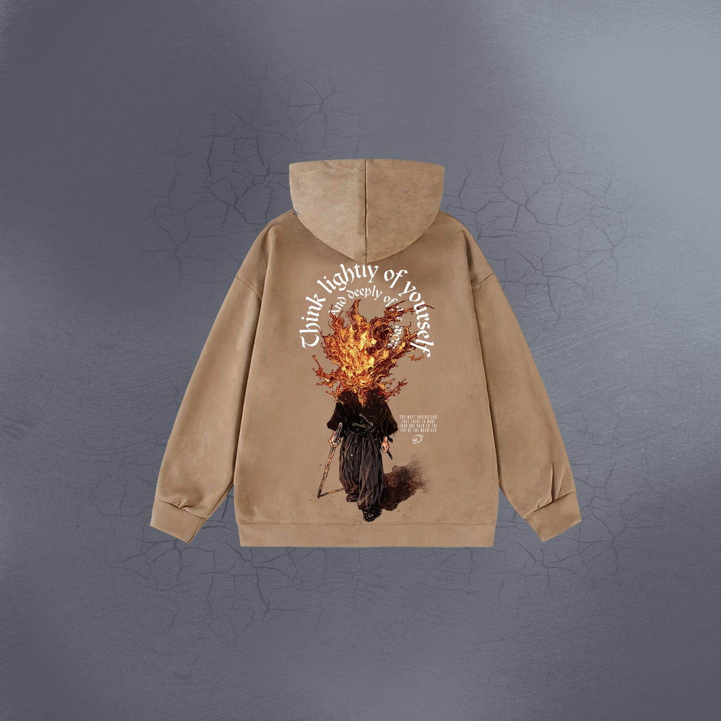 ONE CUT VINTAGE BROWN HOODIE