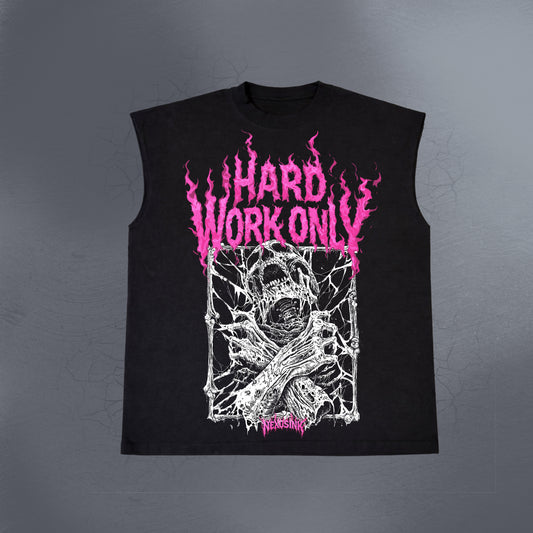 HARD WORK ONLY BLACK CUTOFF